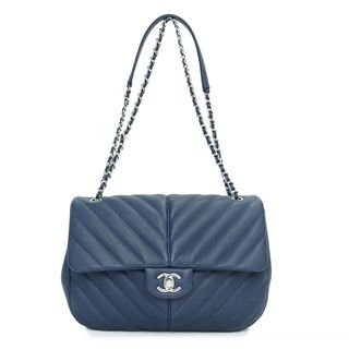 シャネル キャビアスキン ショルダーバッグ(レディース)(ブルー シャネル キャビアスキン ショルダーバッグ(レディース)(ブルー