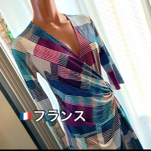 新品タグ付】フランス製カシュクールワンピース ストレッチワンピース ジャージ 【正規販売店】 neufchatel-hardelot-animations.fr
