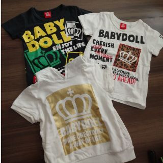 ベビードール(BABYDOLL)のBABYDOLL 100cm Tシャツ 3枚セット(Tシャツ/カットソー)