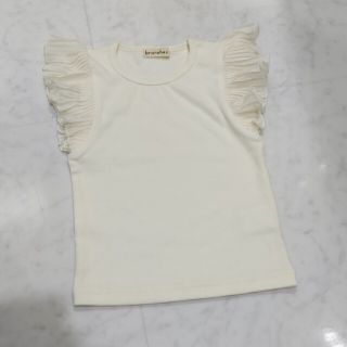 ブランシェス(Branshes)の【未使用】袖フリルトップス(Tシャツ/カットソー)