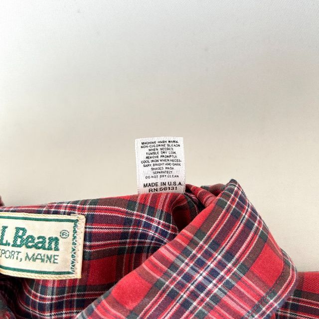 L.L.Bean - 70s～80s USA製 L.L.BEAN エルエルビーン チェックシャツ M ...