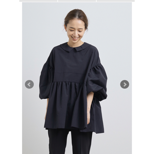 Yori フラットカラーティアードブラウス2023SP タイムセール 14950円