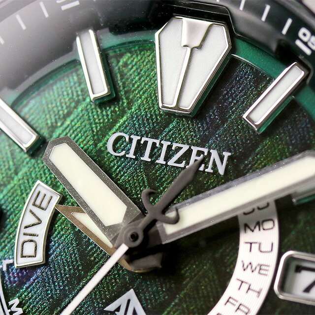 シチズン CITIZEN 腕時計 メンズ AS7146-58W プロマスター ライトインブラック2022 エコ・ドライブ電波時計 ダブルダイレクトフライト PROMASTER Eco-Drive LIGHT in BLACK 2022 GREEN EDITION エコ・ドライブ電波（H112/） グリーンxブラック アナログ表示