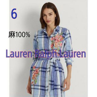 Ralph Lauren - 新品 ローレン ラルフローレン 麻 リネン ワンピース