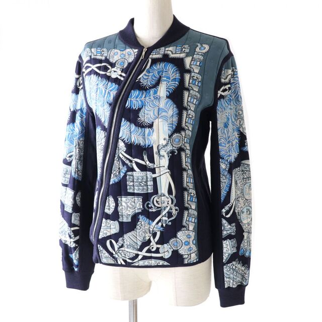 安価 Hermes - m08-st30224-937 36 ネイビー ブルゾン/ジャケット