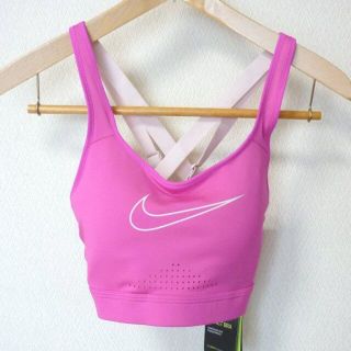 ナイキ(NIKE)の新品◆(M)NIKE チェリーピンク ハイサポートスポーツブラ/スポブラ(その他)