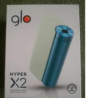 グロー(glo)の新品未使用　glo HYPER X2　ミントブルー(タバコグッズ)