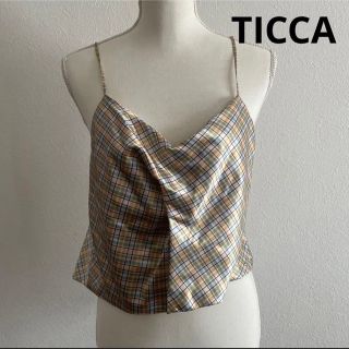 ティッカ(TICCA)のTICCA ティッカ　チェック　キャミソール(キャミソール)