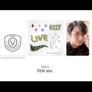 スーパーエム(SuperM)のテン  AR タトゥ ステッカー トレカ TEN WayV NCT SMCU(アイドルグッズ)