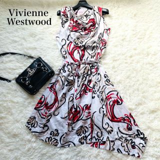 ヴィヴィアンウエストウッド(Vivienne Westwood)のゆかのん様専用出品ヴィヴィアン ワンピース 変形 アシンメトリー ノースリーブ (ひざ丈ワンピース)