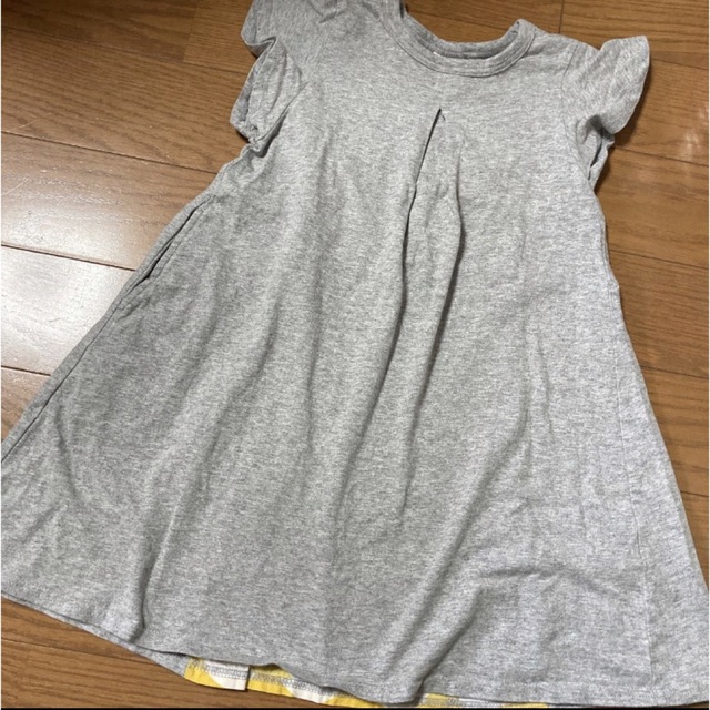 ワンピース　半袖　夏服　ドット　120サイズ キッズ/ベビー/マタニティのキッズ服女の子用(90cm~)(ワンピース)の商品写真