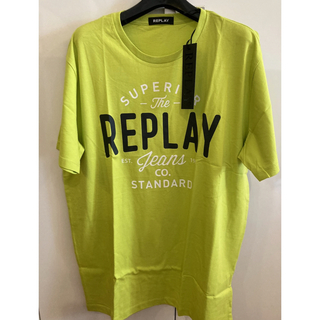 リプレイ(Replay)の新品未使用！　リプレイ　REPLAY Tシャツ ピスタチオM(Tシャツ/カットソー(半袖/袖なし))