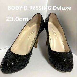 ボディドレッシングデラックス(BODY DRESSING Deluxe)の【美品】BODY DRESSING Deluxe☆オープントウパンプス☆23.0(ハイヒール/パンプス)