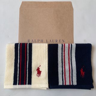 ポロラルフローレン(POLO RALPH LAUREN)の北の白様専用ラルフローレンタオルハンカチ2枚セット(ハンカチ/ポケットチーフ)