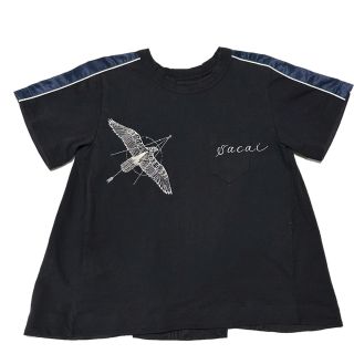 サカイ(sacai)のサカイ× Dr.Woo コラボ ロゴ刺繍 半袖カットソー トップス(Tシャツ(半袖/袖なし))