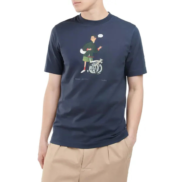 BROMPTON(ブロンプトン)のBarbour X Brompton Slowboy T Shirt UK M メンズのトップス(Tシャツ/カットソー(半袖/袖なし))の商品写真