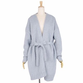 マックスマーラ(Max Mara)の美品 マックスマーラ WEEKEND Max Mara カーディガン ロングカーディガン ニット モヘヤ トップス レディース M ライトブルー(カーディガン)