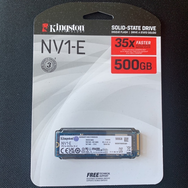 Kingston SSD NV1-E 500GB M.2