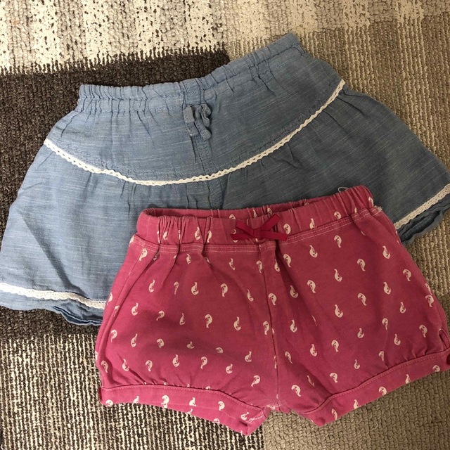 ショートパンツ　2枚セット　サイズ95 キッズ/ベビー/マタニティのキッズ服女の子用(90cm~)(パンツ/スパッツ)の商品写真