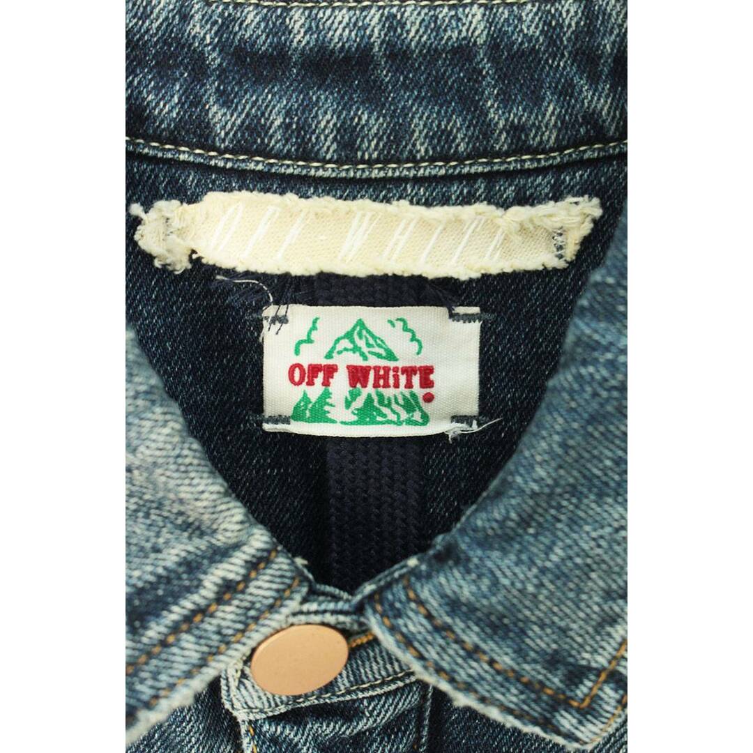 OFF-WHITE - オフホワイト 15AW ヴィンテージ加工バックロゴデニム