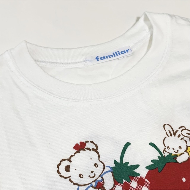 familiar(ファミリア)のファミリア おはなしTシャツ♡いちご♡100センチ キッズ/ベビー/マタニティのキッズ服女の子用(90cm~)(Tシャツ/カットソー)の商品写真