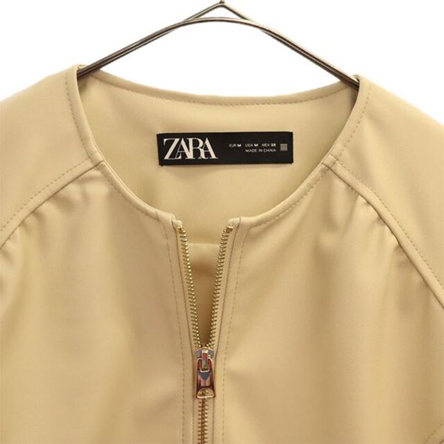 【美品】ZARAザラ　完売品　フェイクレザー　ポンチョ　M