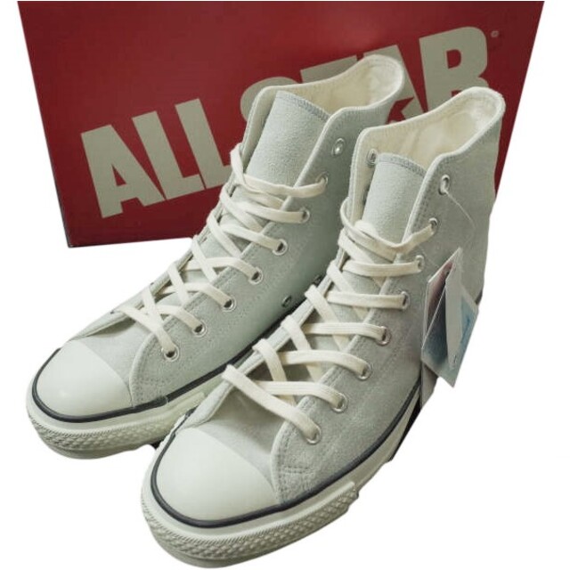 CONVERSE(コンバース)のCONVERSE コンバース 日本製 SUEDE ALL STAR J HI スエードオールスタージャパンハイ US9.5(28cm) GRAY MADE IN JAPAN スニーカー シューズ【新古品】【中古】【CONVERSE】 メンズの靴/シューズ(スニーカー)の商品写真