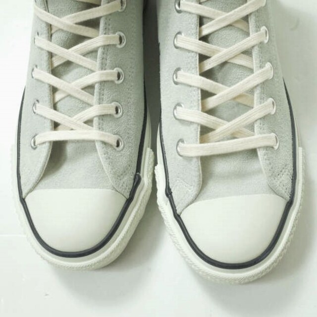 CONVERSE(コンバース)のCONVERSE コンバース 日本製 SUEDE ALL STAR J HI スエードオールスタージャパンハイ US9.5(28cm) GRAY MADE IN JAPAN スニーカー シューズ【新古品】【中古】【CONVERSE】 メンズの靴/シューズ(スニーカー)の商品写真