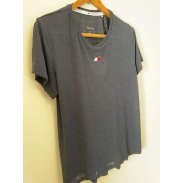 TOMMY HILFIGER(トミーヒルフィガー)のtommy sportトミー Tシャツ トレーニングウェア ネイビー レディース レディースのトップス(Tシャツ(半袖/袖なし))の商品写真