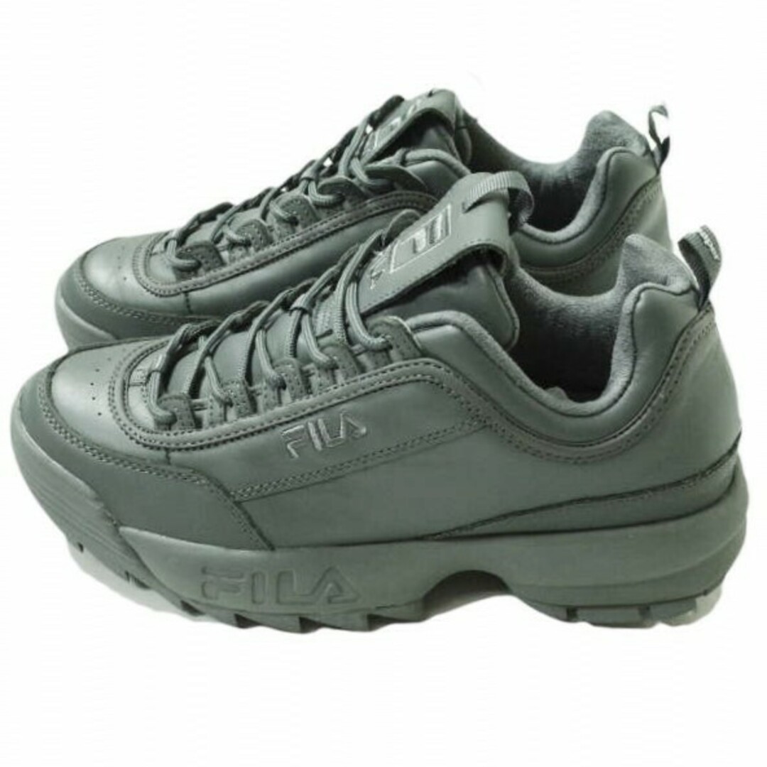 FILA x Graphpaper フィラ グラフペーパー 別注 DISRUPTOR ディスラプター GU192-90501 US11(29cm) GRAY F0381 レザー ダッドスニーカー スニーカー シューズ【新古品】【FILA × Graphpaper】