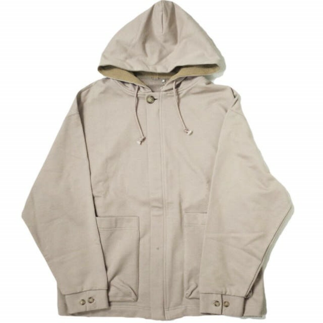 crepuscule クレプスキュール 日本製 Zip Parka スウェットジップパーカー 2003-015 2 PINK BEIGE オーバーサイズ トップス【新古品】【crepuscule】