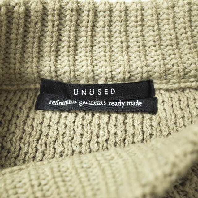 UNUSED - UNUSED アンユーズド 20SS crew neck knit コットンリネン