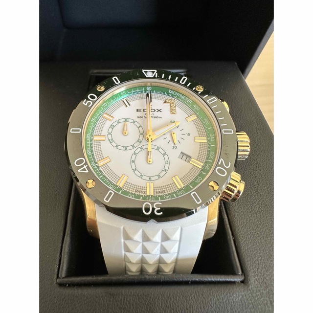 EDOX - エドックス EDOX クロノオフショア1 ホワイト 限定モデルの通販