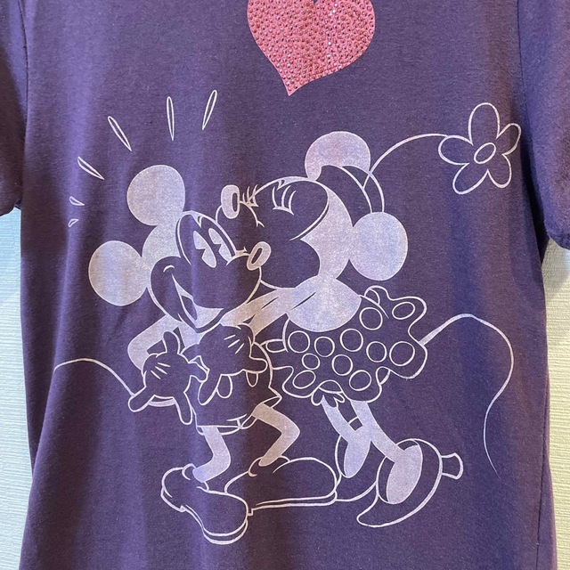 Disney(ディズニー)のディズニー ミッキー ミニー Tシャツ レディースのトップス(Tシャツ(半袖/袖なし))の商品写真