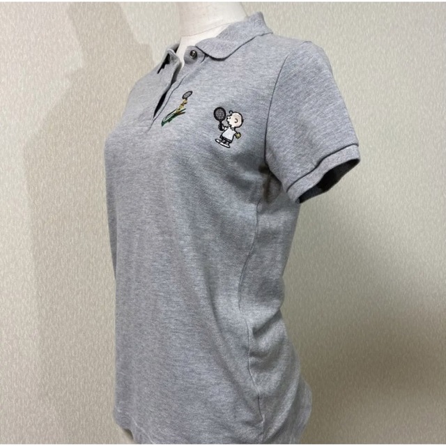 LACOSTE(ラコステ)のLACOSTE PEANUT コラボ ポロシャツ 半袖 36 ピーナッツ レディースのトップス(ポロシャツ)の商品写真
