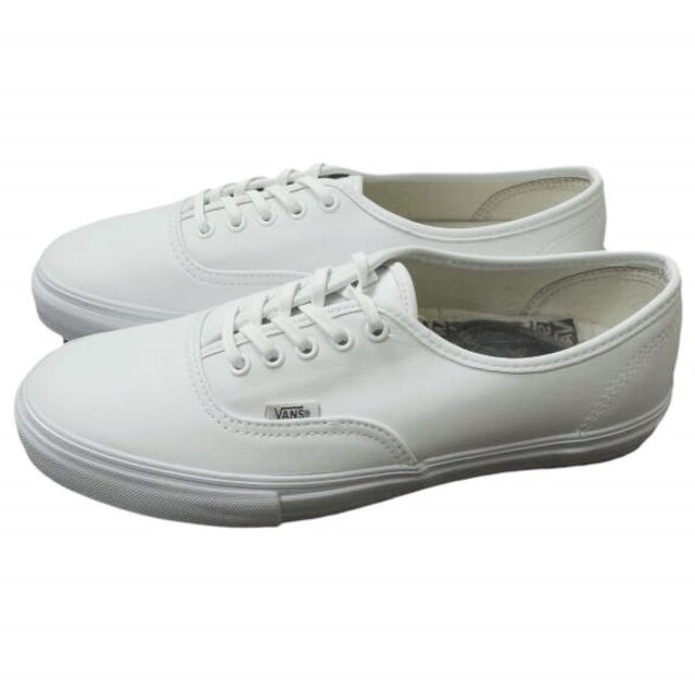 VANS VAULT ヴァンズ ボルト AUTHENTIC LX カーフレザー オーセンティック VN-0EFT1NT US10(28cm) VLT WHITE オールホワイト スニーカー シューズ【新古品】【VANS VAULT】