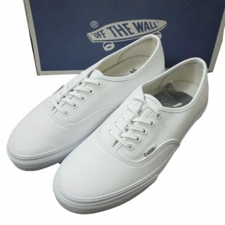 バンズボルト(VANS VAULT)のVANS VAULT ヴァンズ ボルト AUTHENTIC LX カーフレザー オーセンティック VN-0EFT1NT US10(28cm) VLT WHITE オールホワイト スニーカー シューズ【新古品】【中古】【VANS VAULT】(スニーカー)