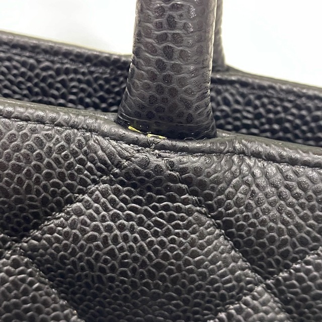 CHANEL シャネル トートバッグ 復刻トート マトラッセ ヴィンテージ ココマーク ココ ハンドバッグ 鞄 かばん  A01804  キャビアスキン   ブラック 黒 ゴールド金具 レディース 美品【品】