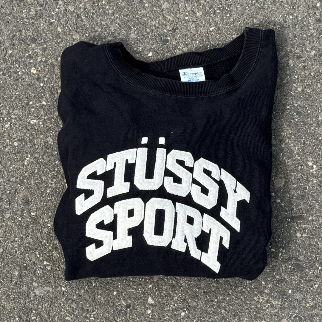 stussy × Champion コラボスウェット　リバースウィーブ　M