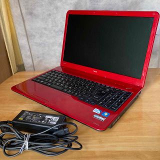 NEC - ノートパソコン NEC LaVie S レッド 動作確認済 Windows10の通販