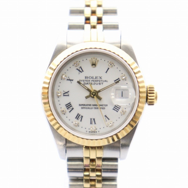 ROLEX 稼働 69173G デイトジャスト 腕時計 YG×SS レディース - 腕時計