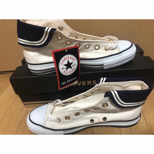 ALL STAR（CONVERSE）(オールスター)のconverse スニーカー　ホワイト　24.5cm レディースの靴/シューズ(スニーカー)の商品写真