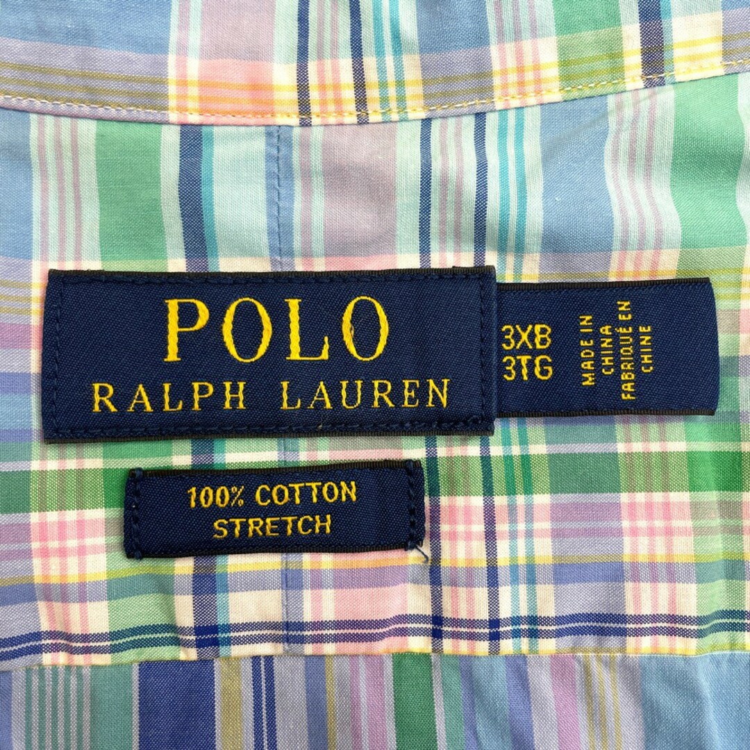 希少USA製 POLO ポロ ラルフローレン 切り替えウールチェックシャツ
