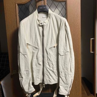 ヘルムートラング(HELMUT LANG)のHELMUT LANG springレザーブルゾン(レザージャケット)