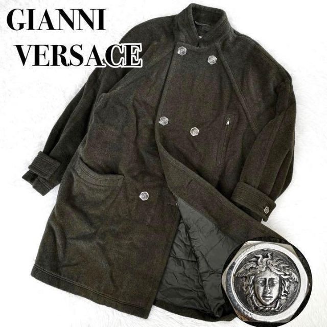 GIANNI VERSACE』メデューサ ウール ロング チェスターコート. 【保存