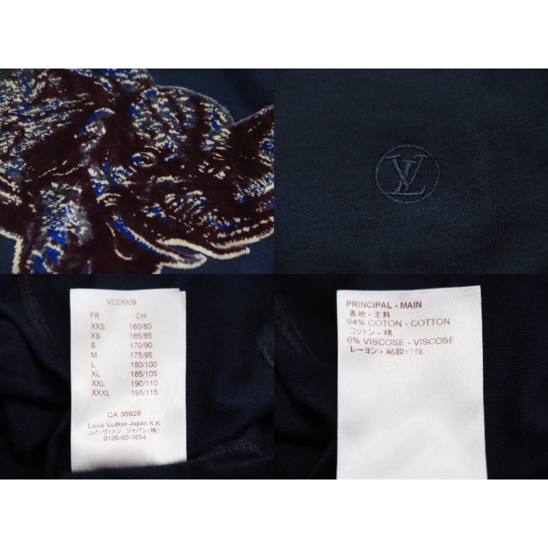 LOUIS VUITTON ルイヴィトン LV Tシャツ エレファント チャップマンコラボ RM171M JOF HBY31W XXL 美品 中古 47857