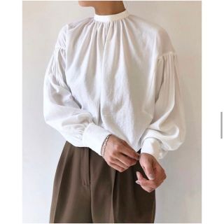 トゥデイフル(TODAYFUL)の［値下げ］TODAYFUL Peasant Sleeve Blouse 白(シャツ/ブラウス(半袖/袖なし))