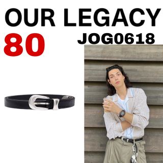 モーガン蔵人着用 our legacy ブラック レザー  ベルト(ベルト)