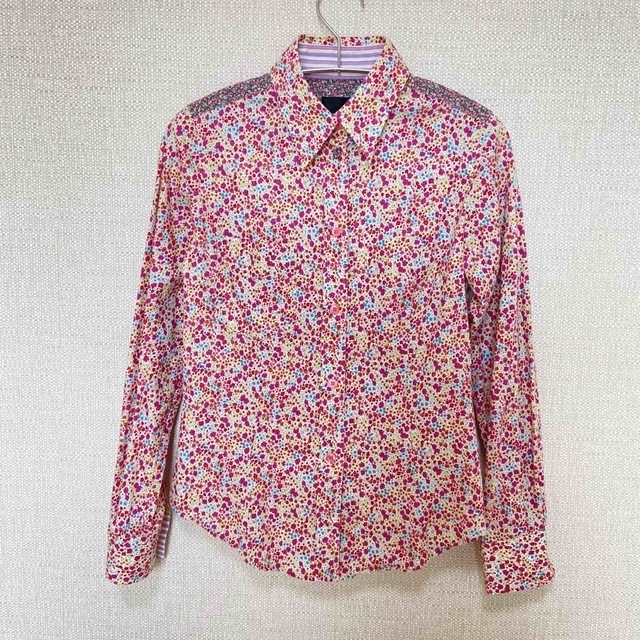 Paul Smith(ポールスミス)の美品☆Paul Smith  長袖シャツ 花柄 ストライプ 40サイズ レディースのトップス(シャツ/ブラウス(長袖/七分))の商品写真