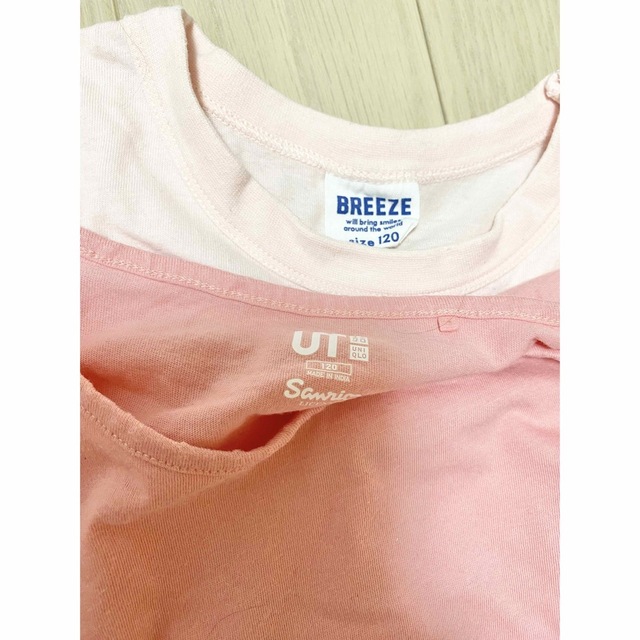 UNIQLO(ユニクロ)のユニクロ BREEZE トップバリュ 120cm 3点セット キッズ/ベビー/マタニティのキッズ服女の子用(90cm~)(Tシャツ/カットソー)の商品写真